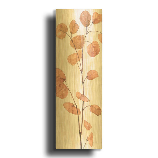 'Soft Terracotta Mixed Greens LIX' By Lisa Audit Gold Metal Wall Art