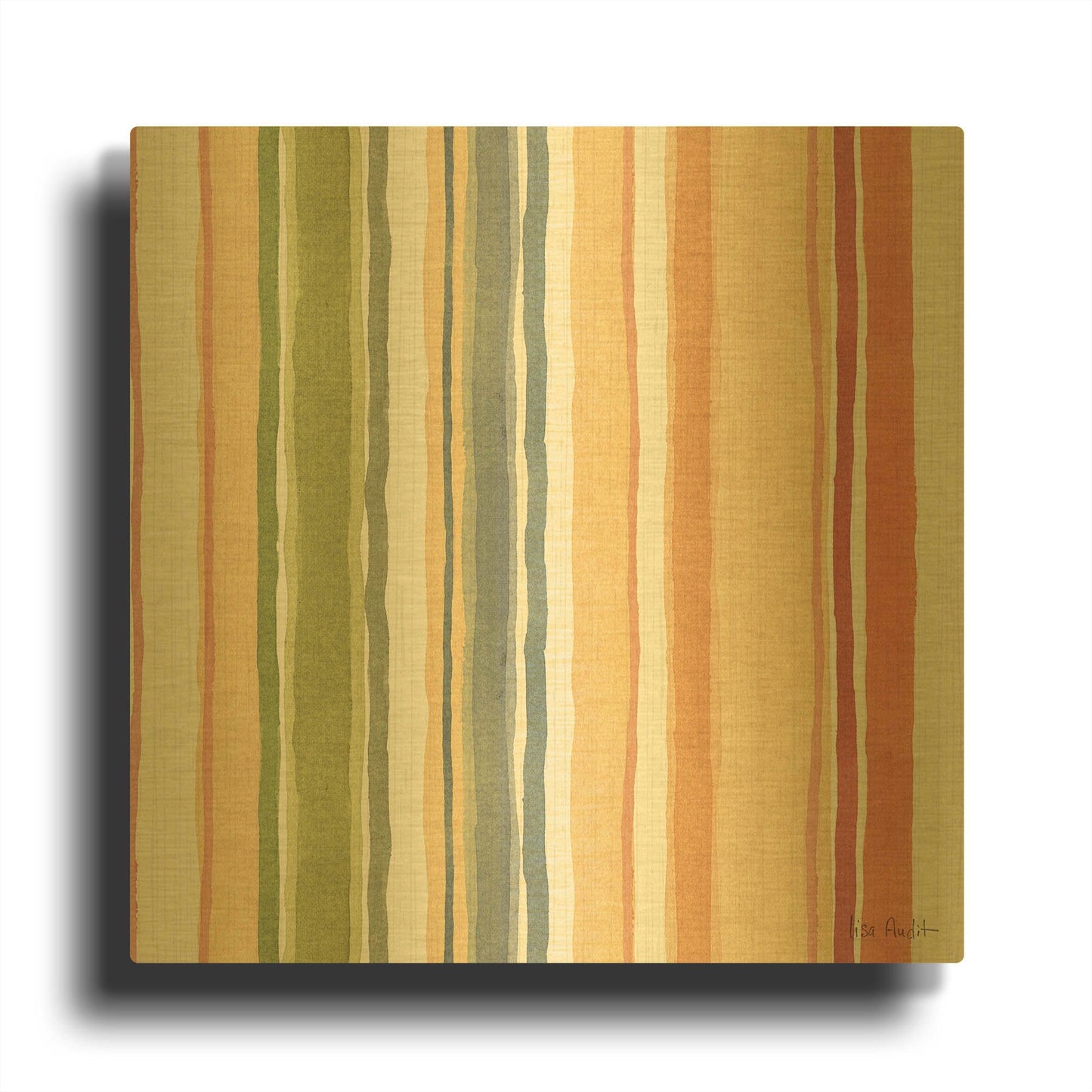 'Time To Share Pattern' By Lisa Audit Gold Metal Wall Art