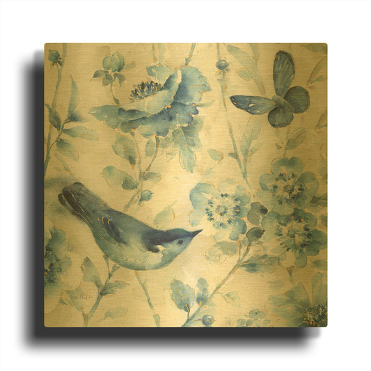 'Indigold XI' By Lisa Audit Gold Metal Wall Art