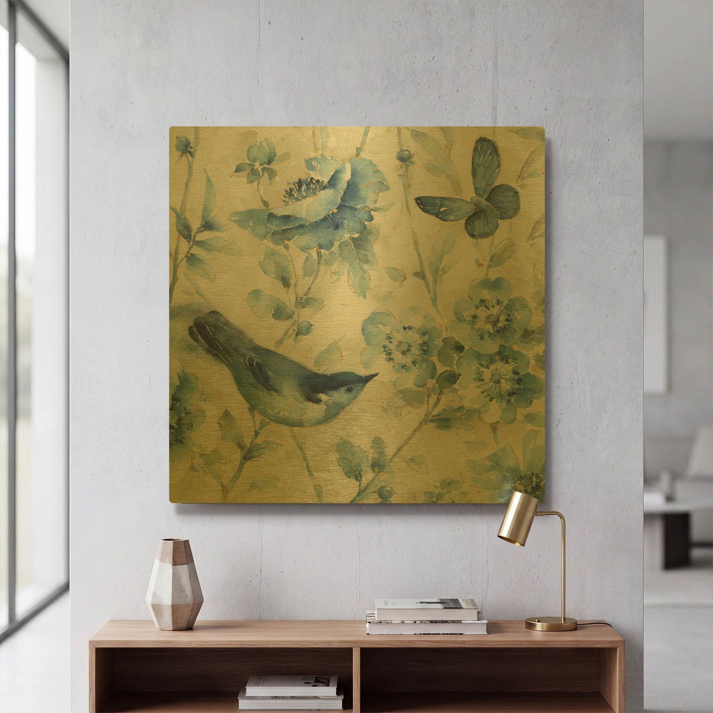 'Indigold XI' By Lisa Audit Gold Metal Wall Art