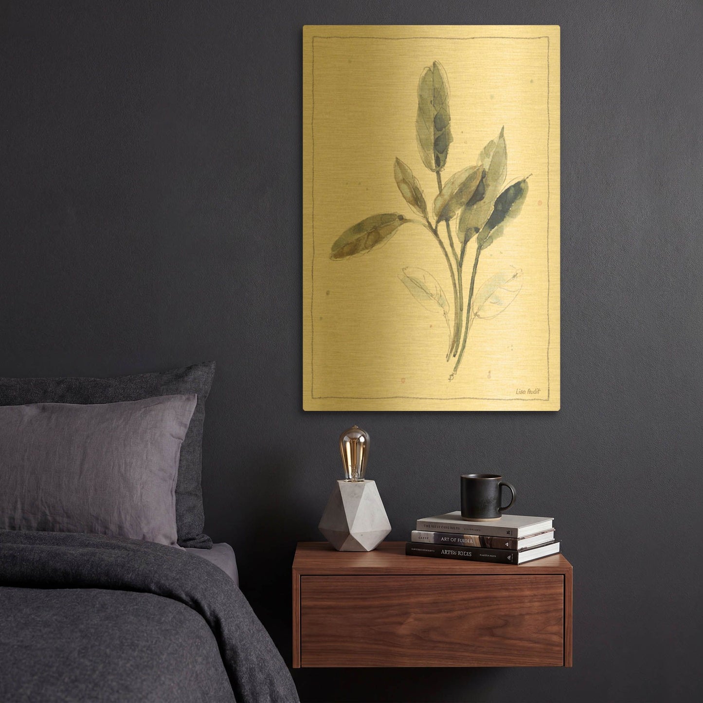 'A Country Weekend IV' By Lisa Audit Gold Metal Wall Art