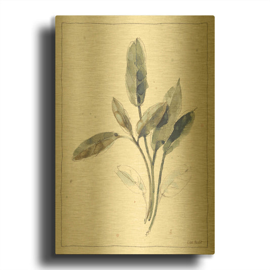 'A Country Weekend IV' By Lisa Audit Gold Metal Wall Art
