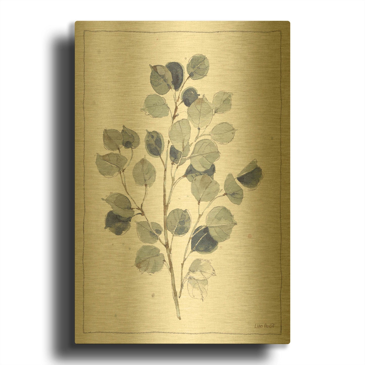 'A Country Weekend V' By Lisa Audit Gold Metal Wall Art