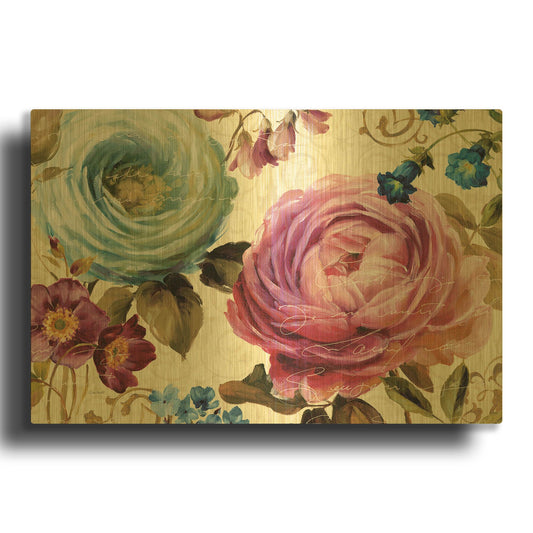 'Victorias Dream III' By Lisa Audit Gold Metal Wall Art