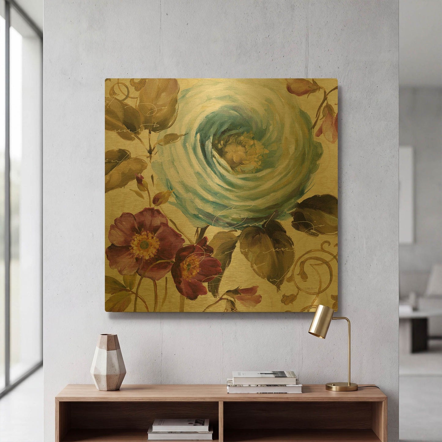 'Victorias Dream I' By Lisa Audit Gold Metal Wall Art