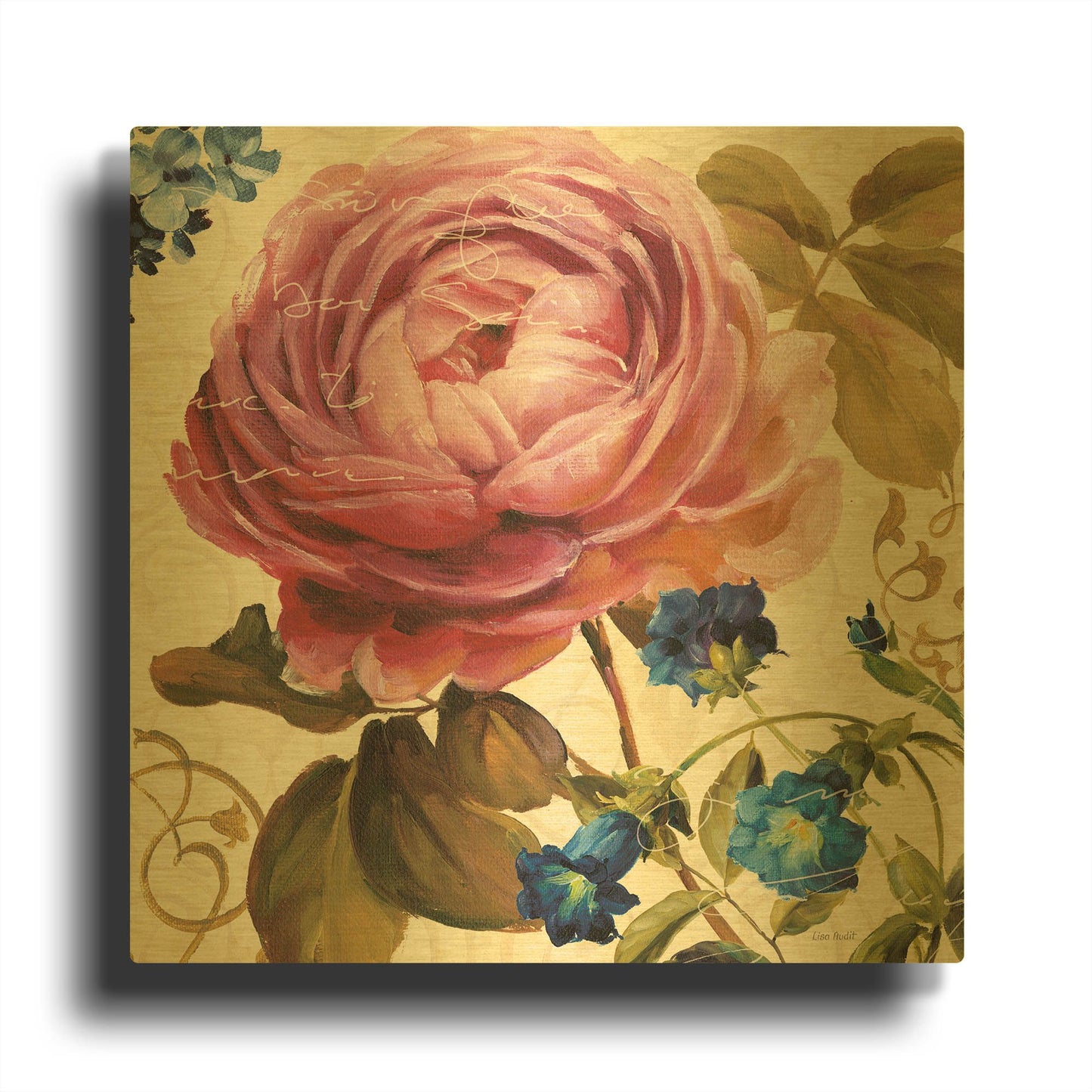 'Victorias Dream II' By Lisa Audit Gold Metal Wall Art