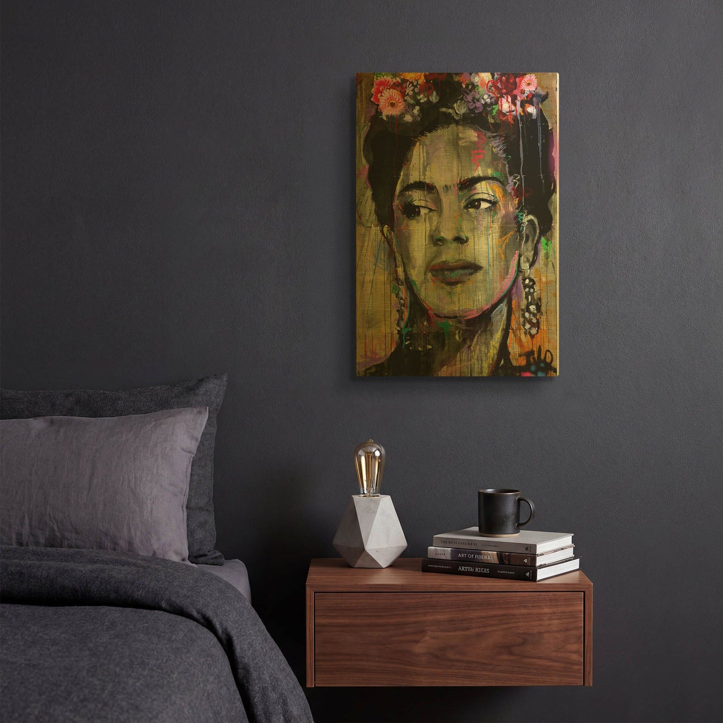 'Big K' By Loui Jover Gold Metal Wall Art