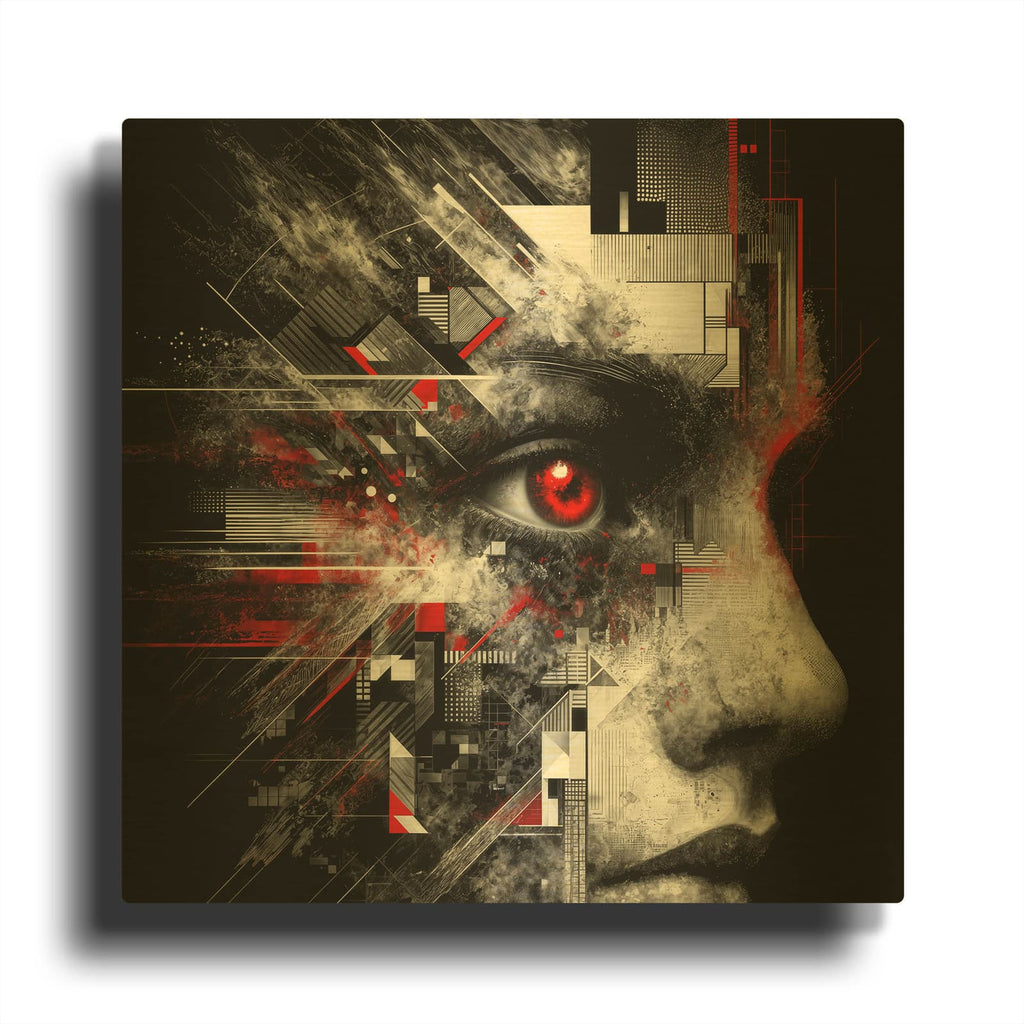 'Looking At You 1' By Rey Klimt Gold Metal Wall Art