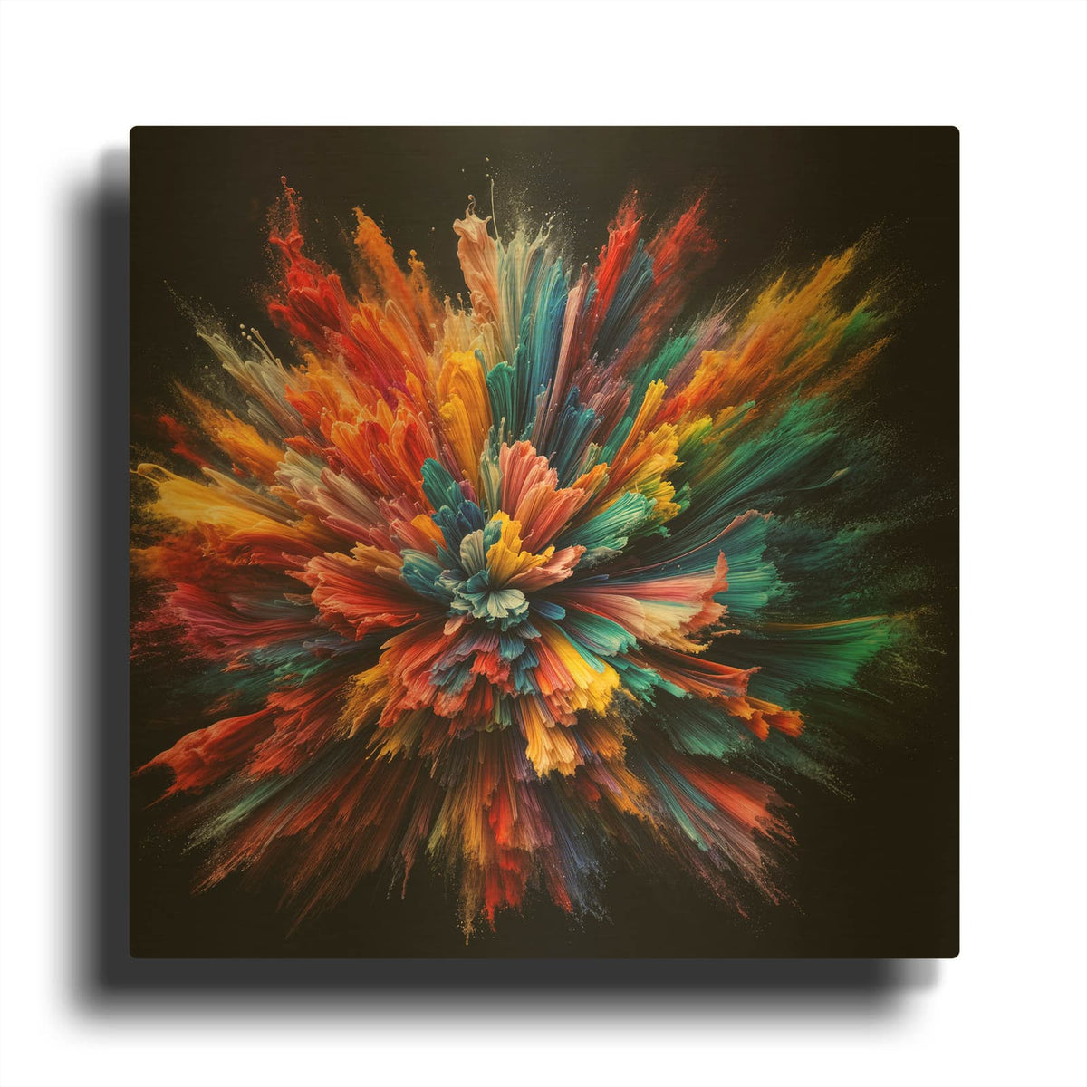'Color Burst 1' By Rey Klimt Gold Metal Wall Art