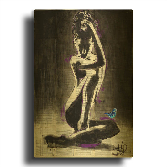 'Verity And Hope' By Loui Jover Gold Metal Wall Art
