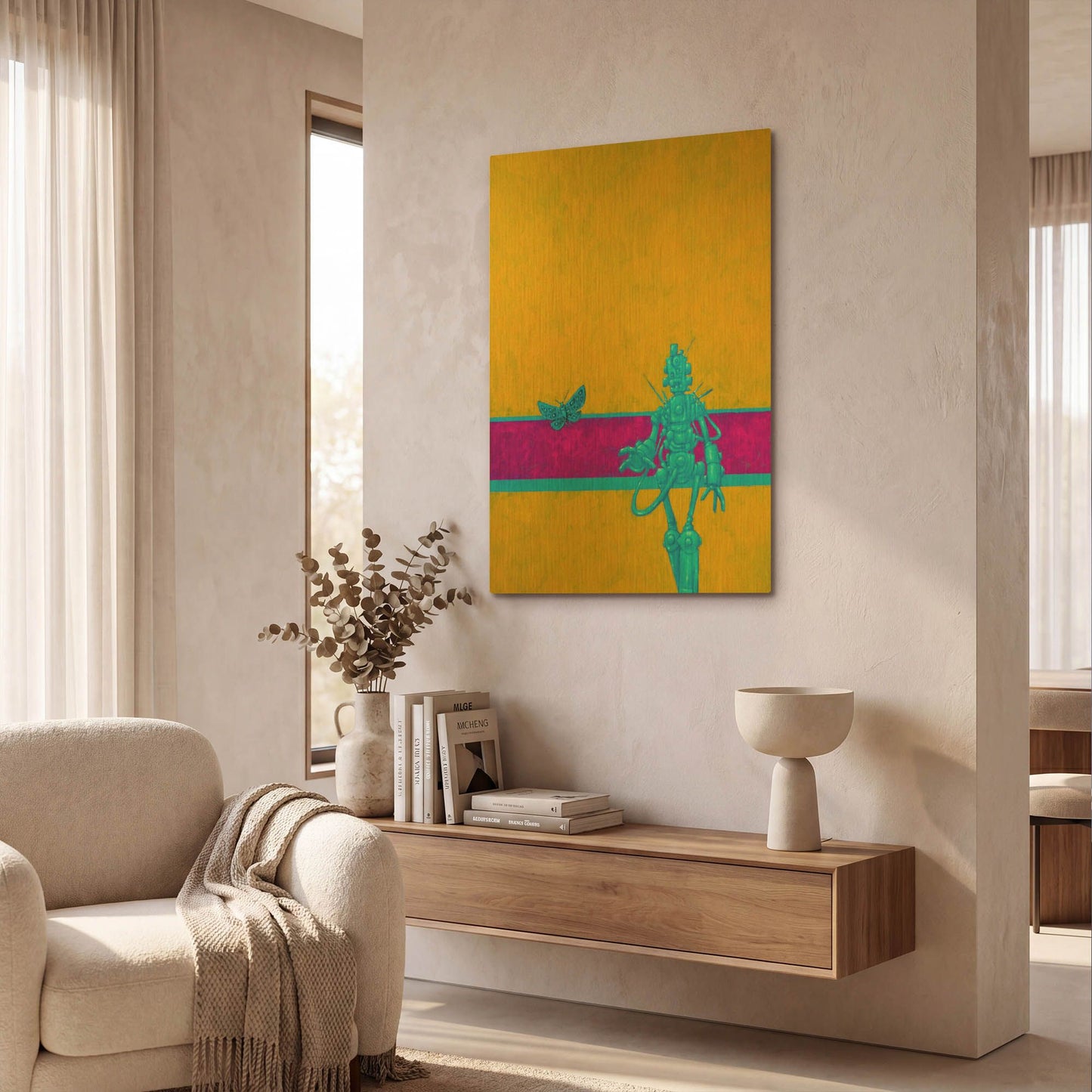 'Come Back' By Craig Snodgrass Gold Metal Wall Art