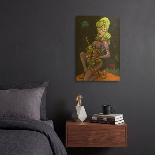 'Josie Jupiter' By Craig Snodgrass Gold Metal Wall Art