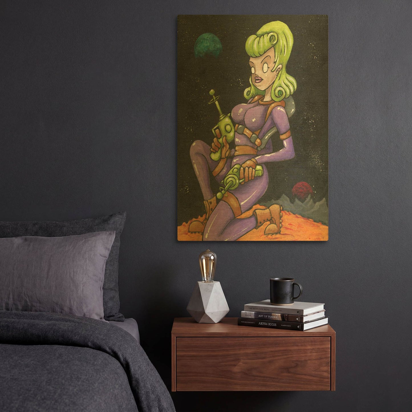 'Josie Jupiter' By Craig Snodgrass Gold Metal Wall Art