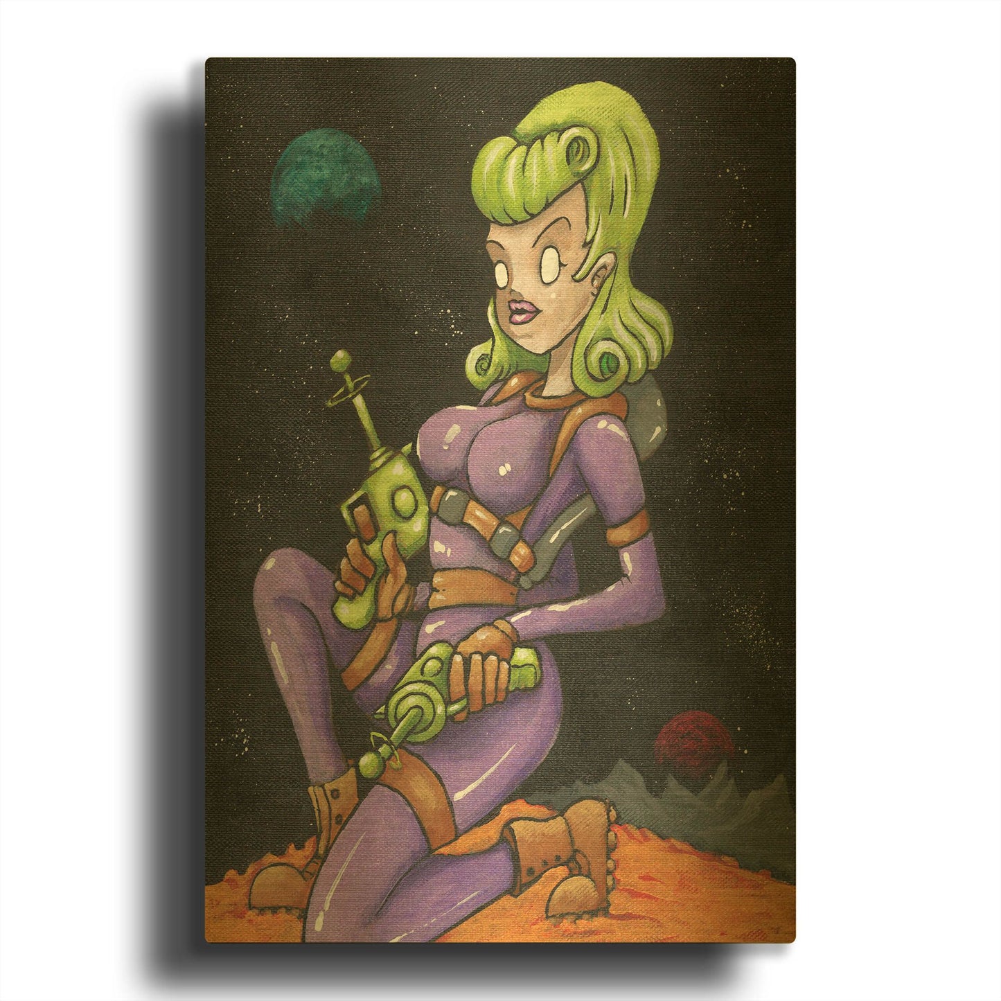 'Josie Jupiter' By Craig Snodgrass Gold Metal Wall Art