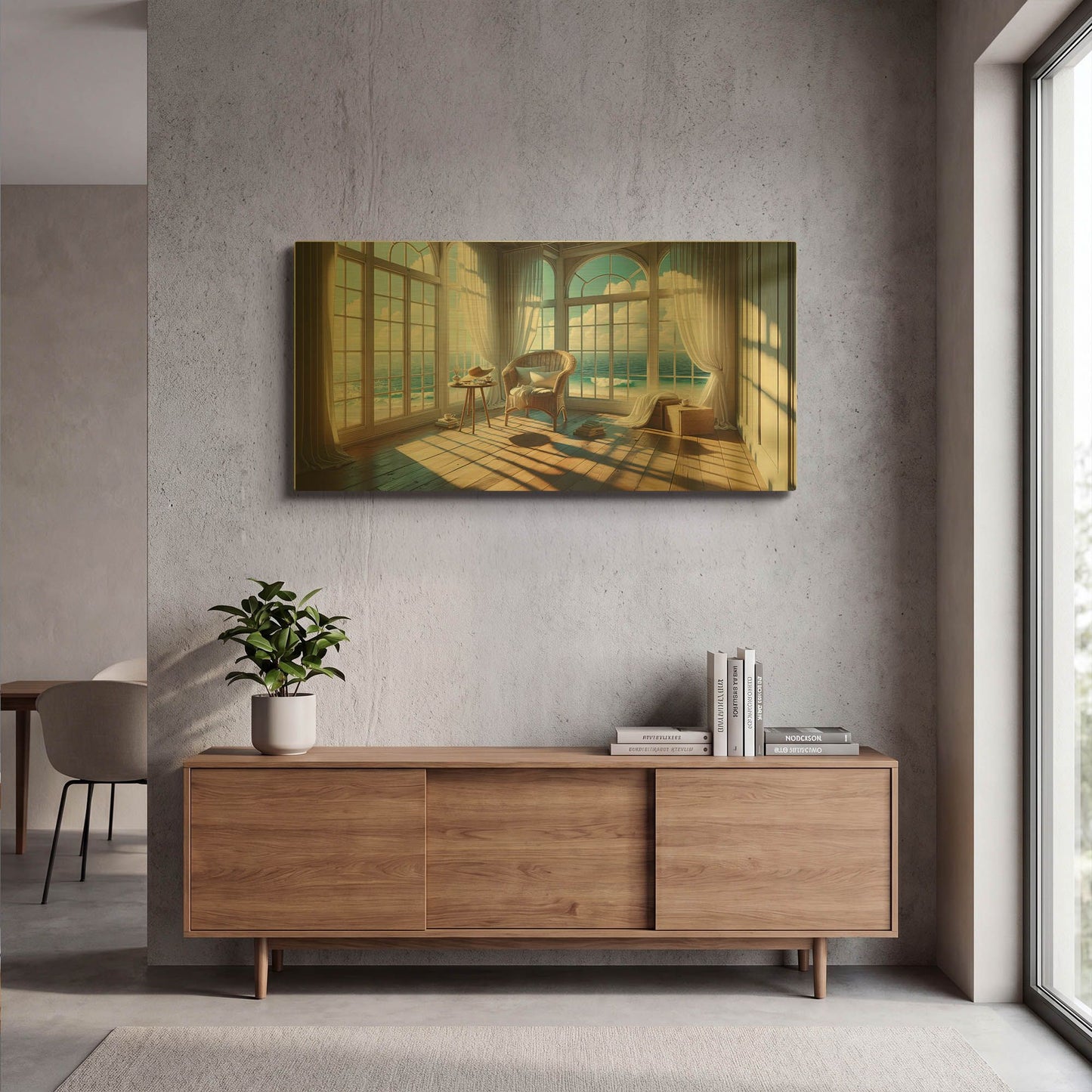 'Reading Room' By Rich Monet Gold Metal Wall Art