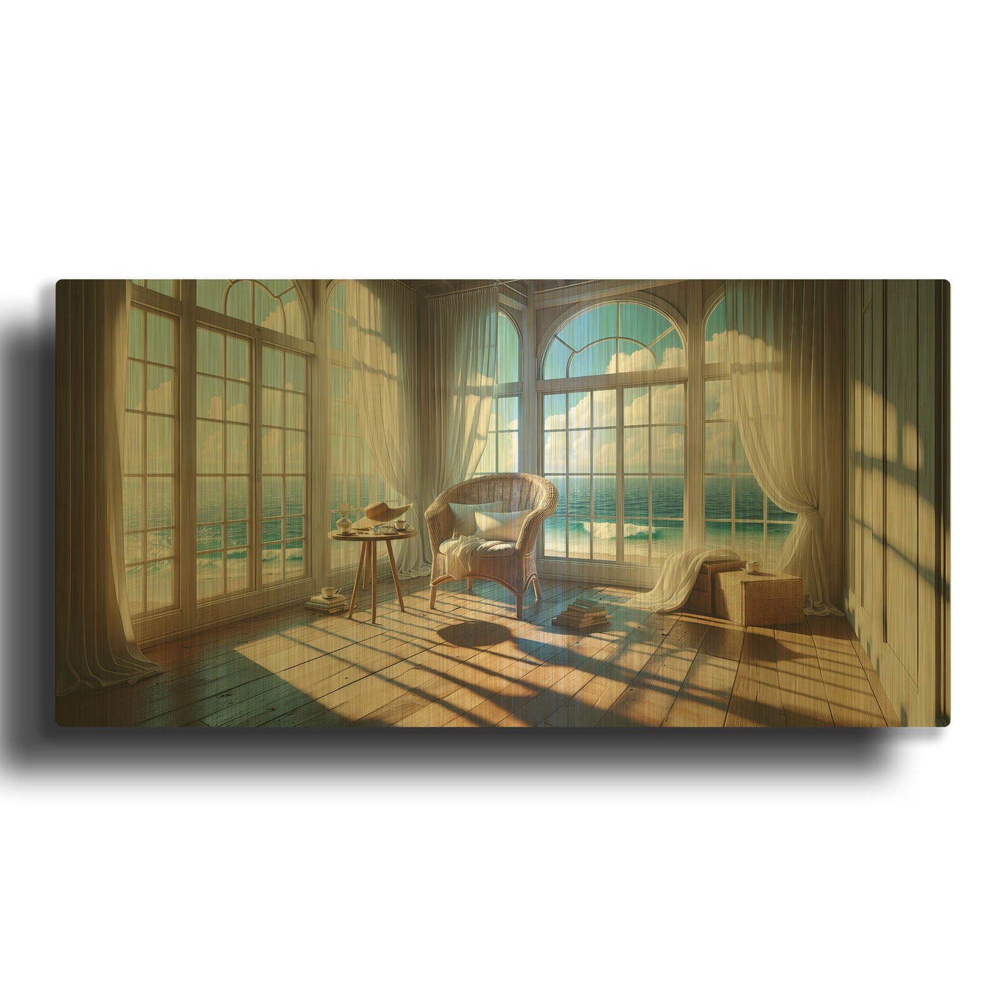 'Reading Room' By Rich Monet Gold Metal Wall Art