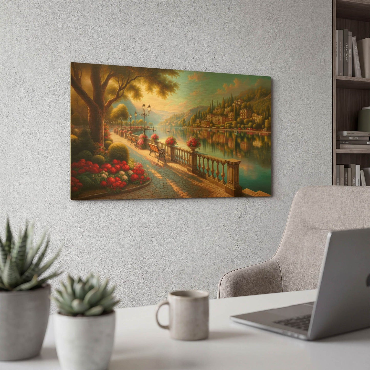 'Somewhere In Italy' By Rich Monet Gold Metal Wall Art