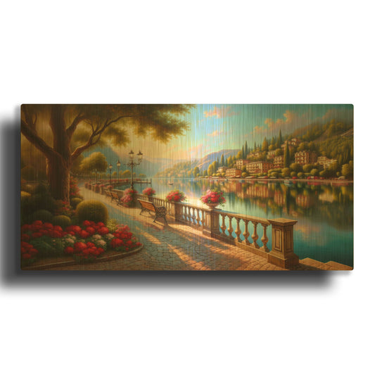 'Somewhere In Italy' By Rich Monet Gold Metal Wall Art