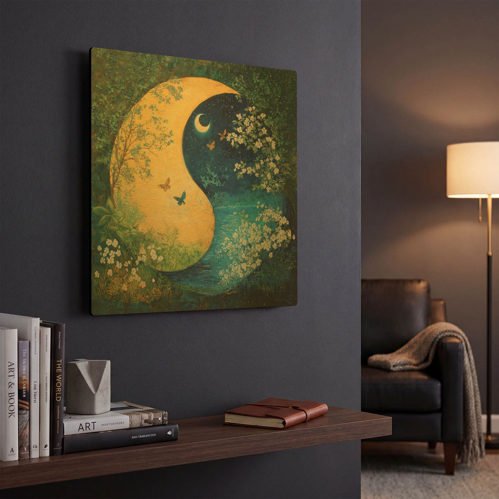 'Yin Yang' By Rich Monet Gold Metal Wall Art