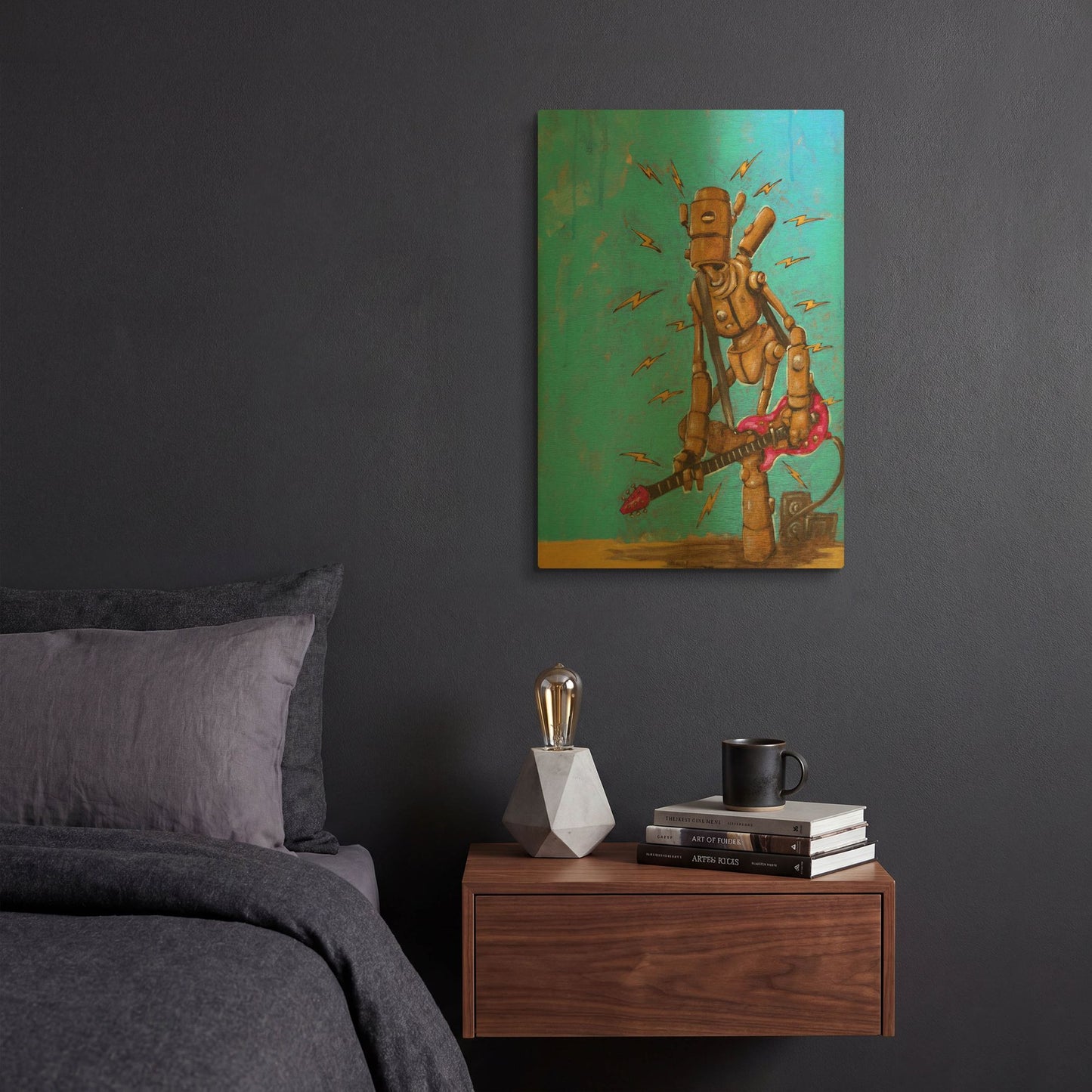'High Voltage' By Craig Snodgrass Gold Metal Wall Art