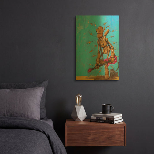 'High Voltage' By Craig Snodgrass Gold Metal Wall Art