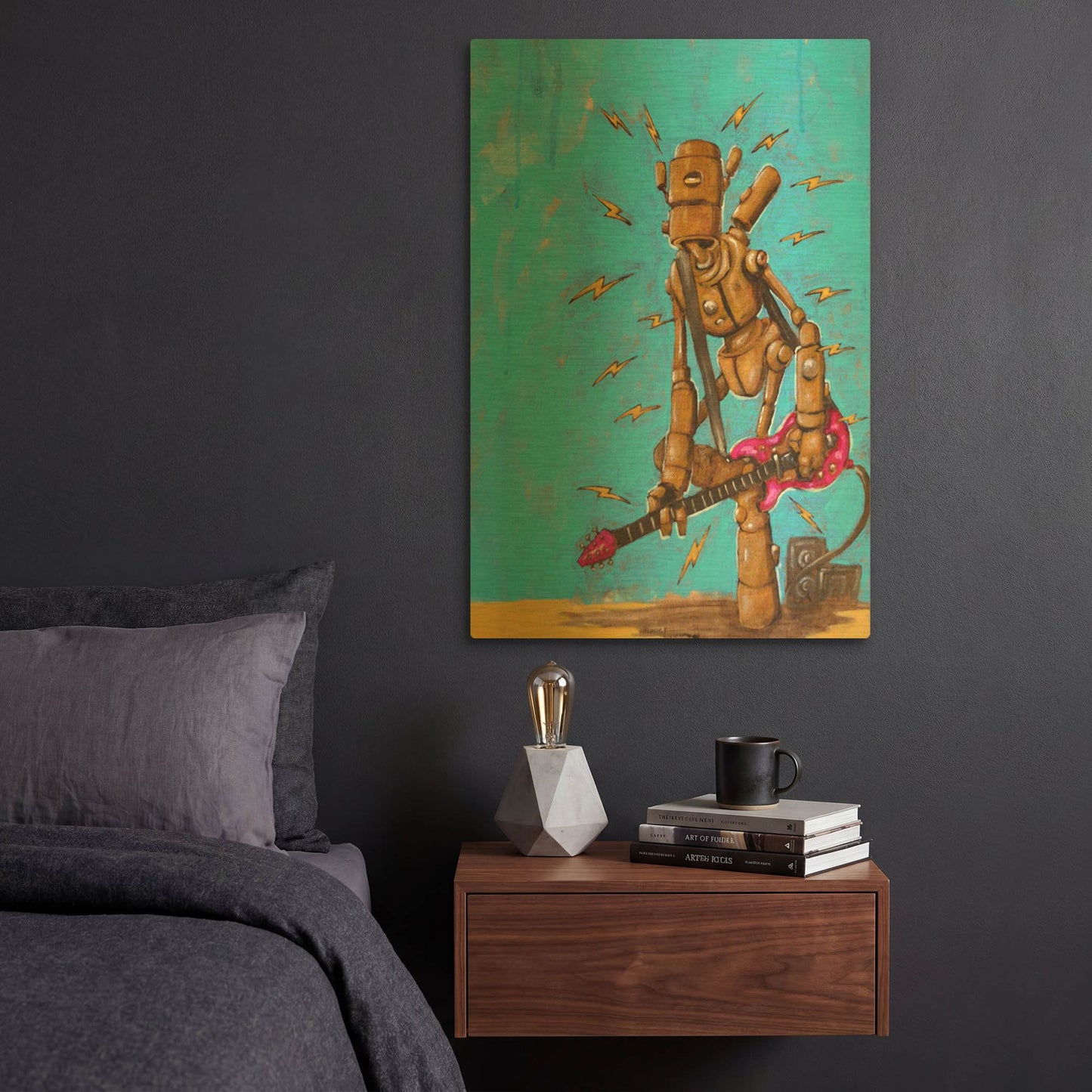 'High Voltage' By Craig Snodgrass Gold Metal Wall Art