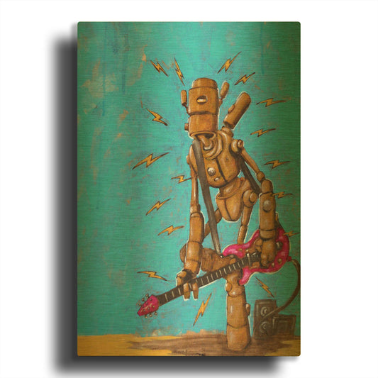 'High Voltage' By Craig Snodgrass Gold Metal Wall Art
