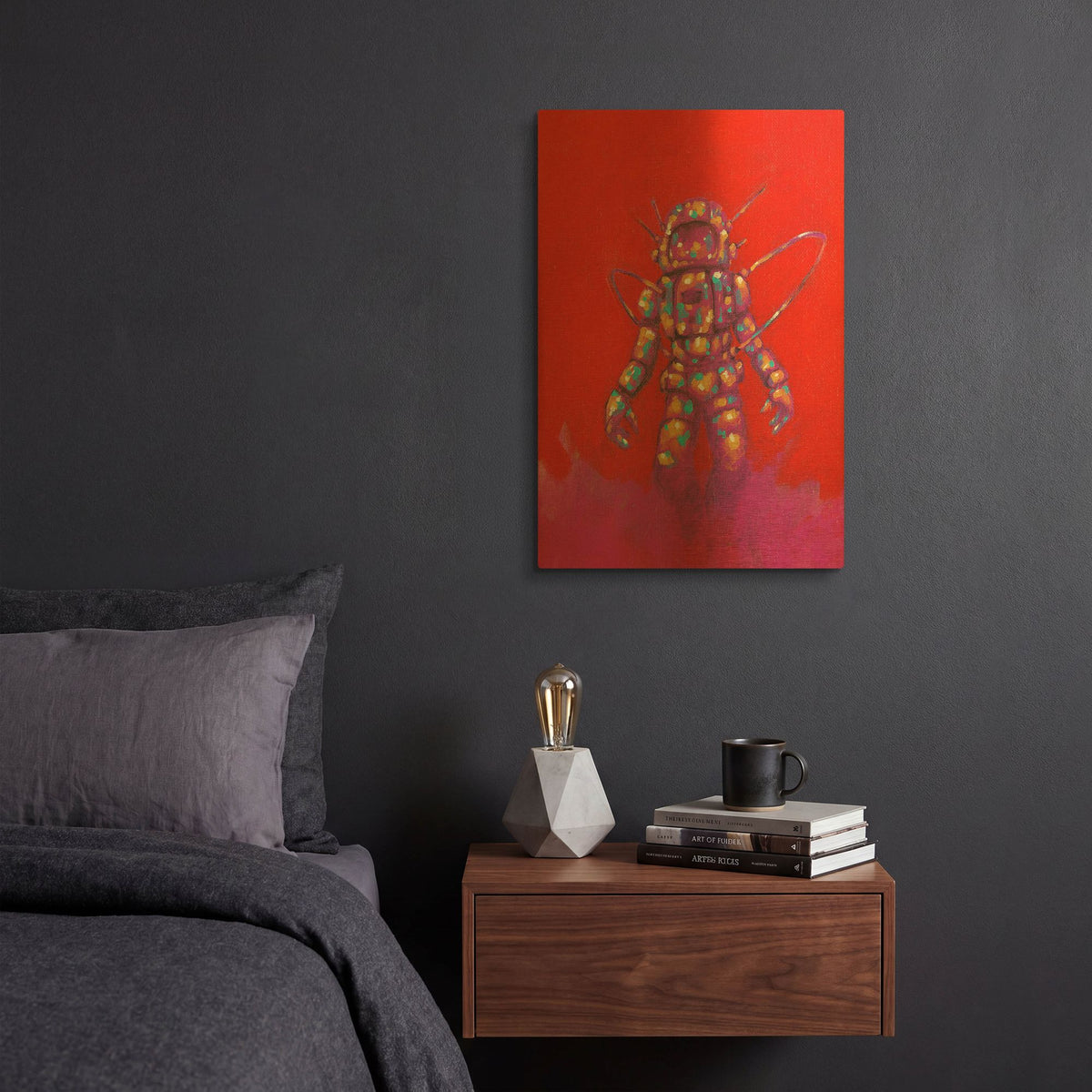 'Zapow Art 1' By Craig Snodgrass Gold Metal Wall Art