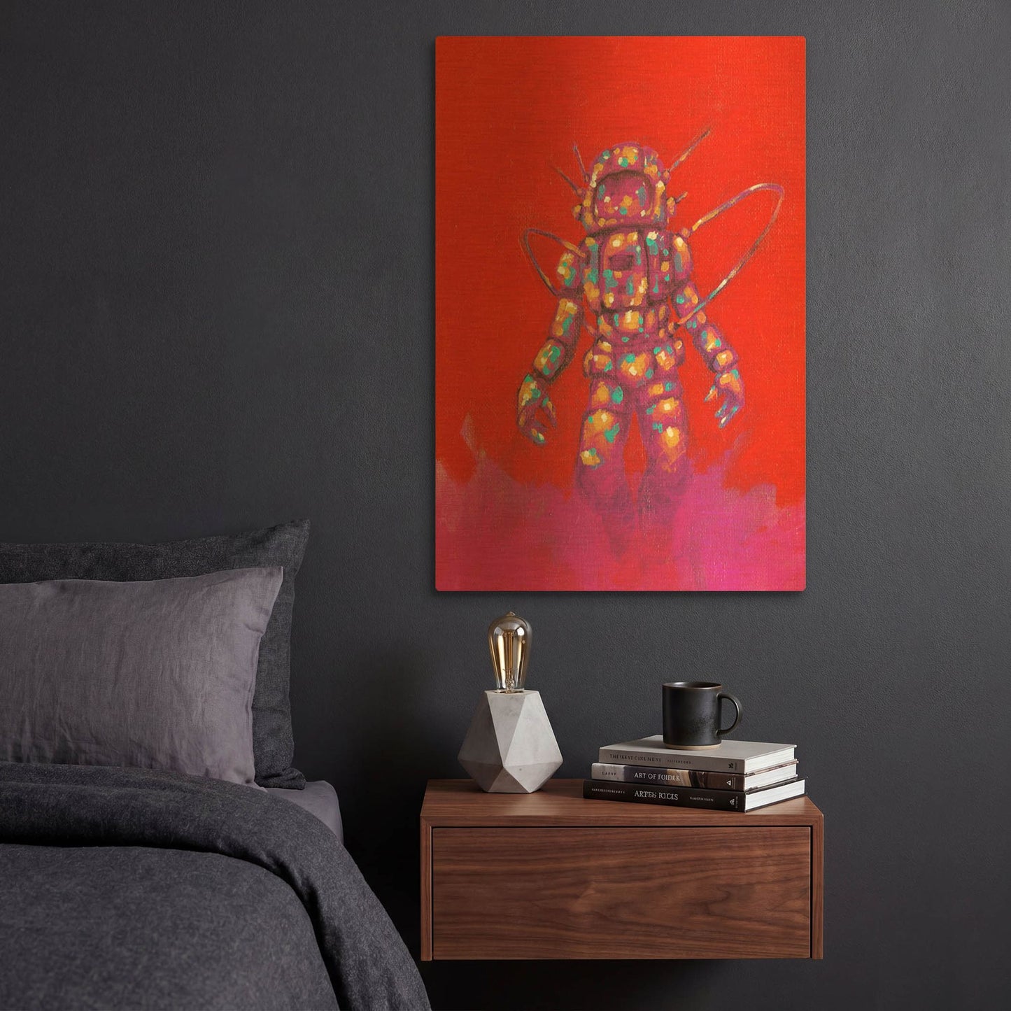'Zapow Art 1' By Craig Snodgrass Gold Metal Wall Art
