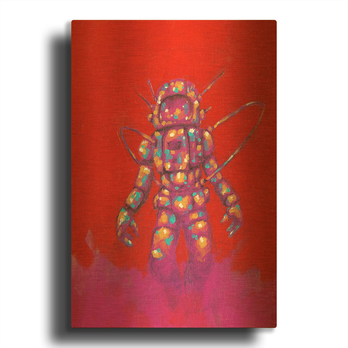 'Zapow Art 1' By Craig Snodgrass Gold Metal Wall Art