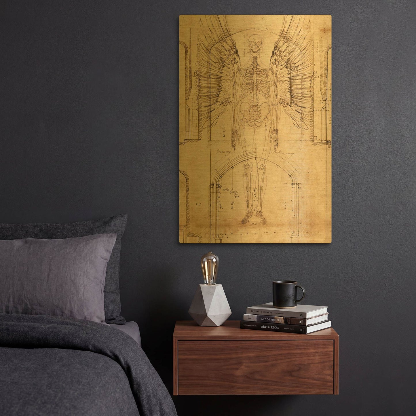 'Renaissance Angel' By Elena Ray Gold Metal Wall Art