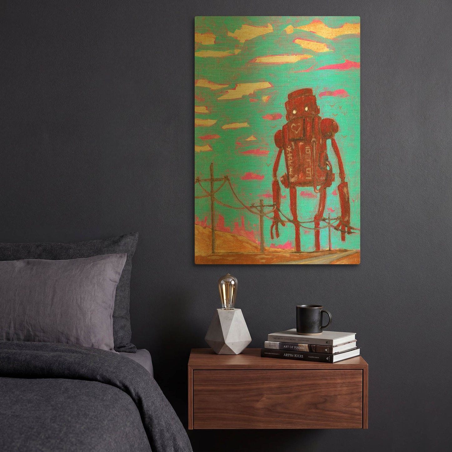 'Zapow Art' By Craig Snodgrass Gold Metal Wall Art