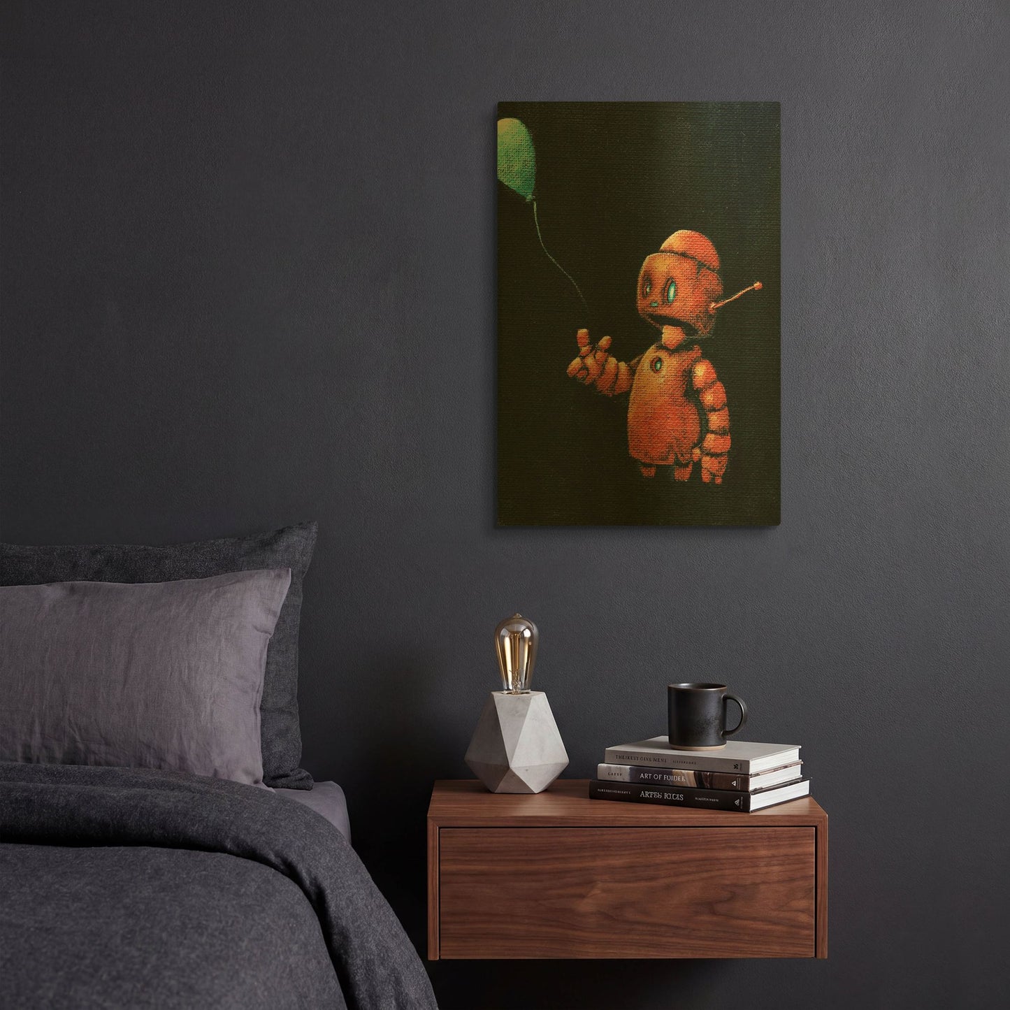 'We Bot Paintings' By Craig Snodgrass Gold Metal Wall Art