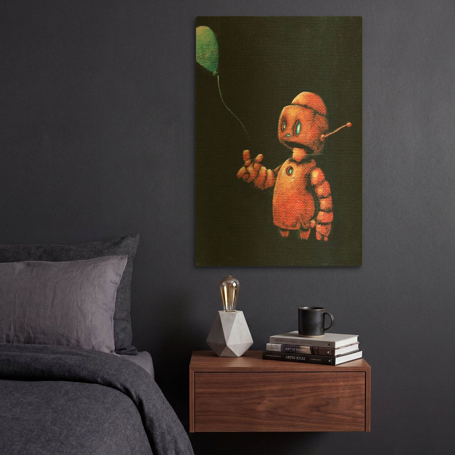 'We Bot Paintings' By Craig Snodgrass Gold Metal Wall Art