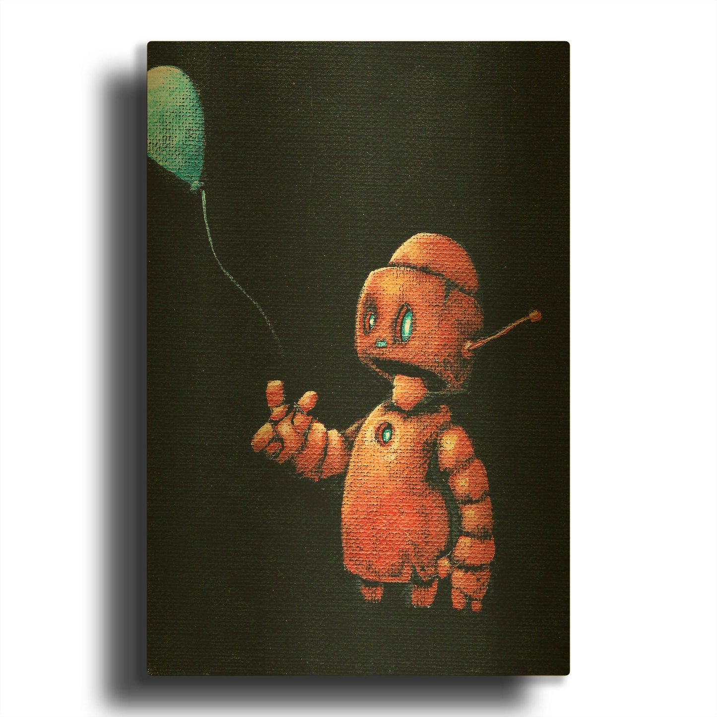 'We Bot Paintings' By Craig Snodgrass Gold Metal Wall Art