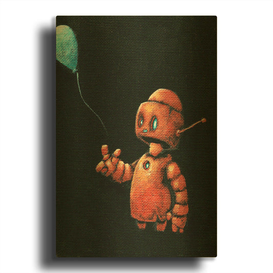 'We Bot Paintings' By Craig Snodgrass Gold Metal Wall Art