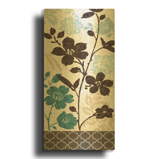 'Botanical Touch II' By Lisa Audit Gold Metal Wall Art