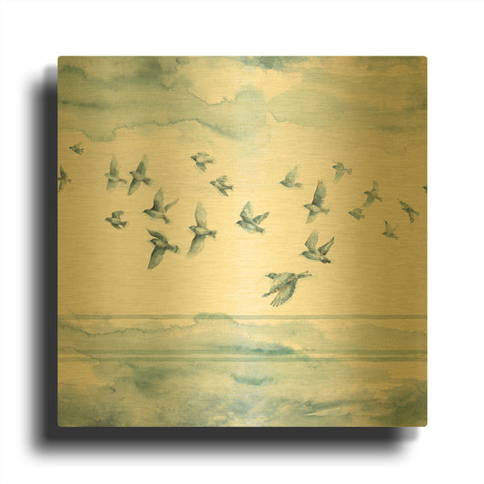 'Indigold XXII' By Lisa Audit Gold Metal Wall Art