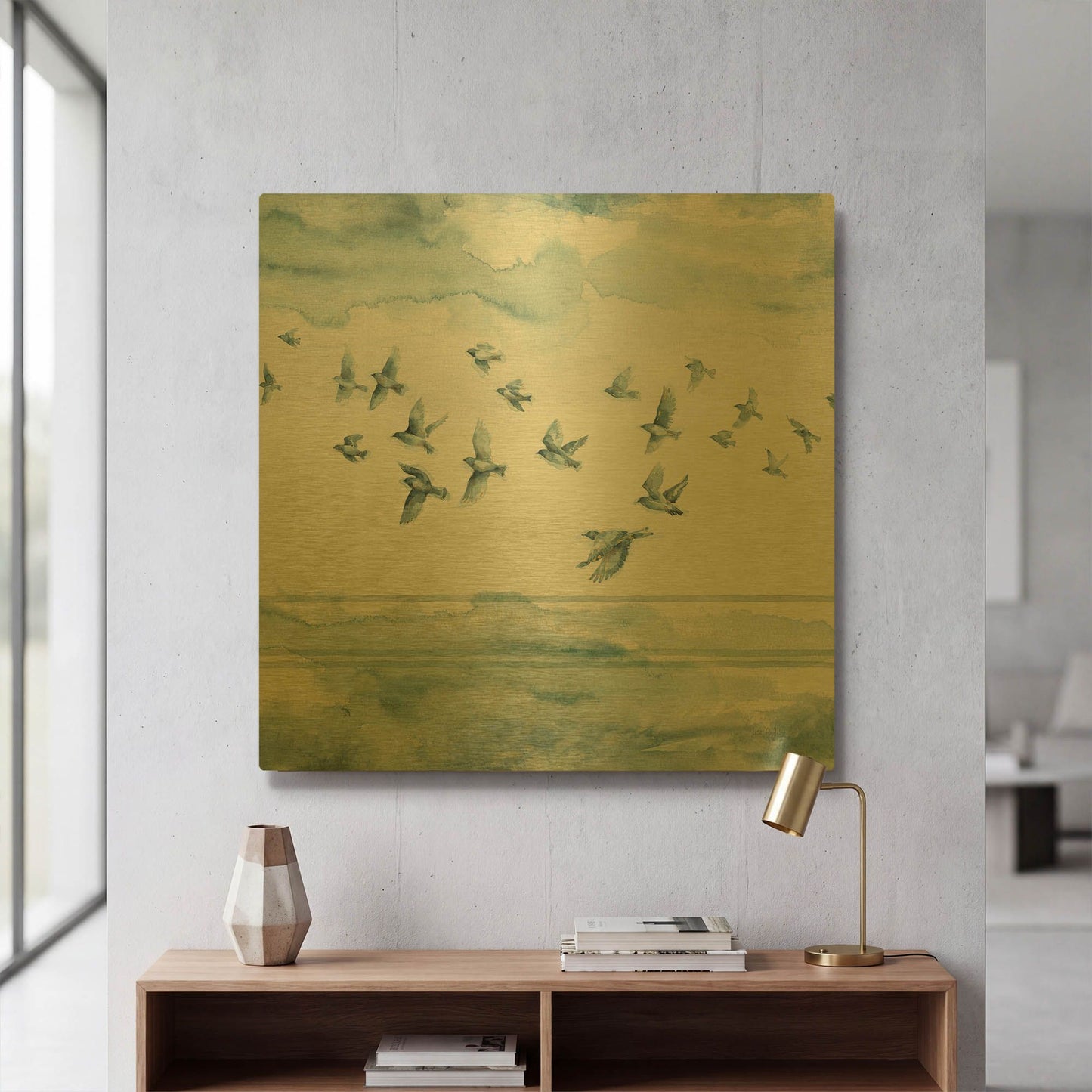 'Indigold XXII' By Lisa Audit Gold Metal Wall Art