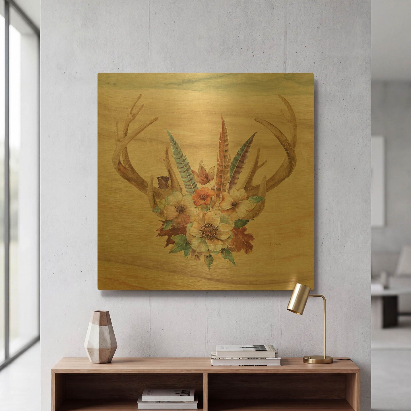'Spiced Nature VIII' By Lisa Audit Gold Metal Wall Art