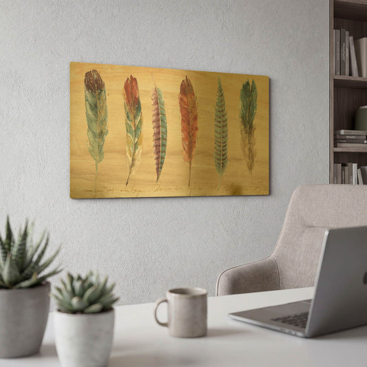 'Spiced Nature XII' By Lisa Audit Gold Metal Wall Art