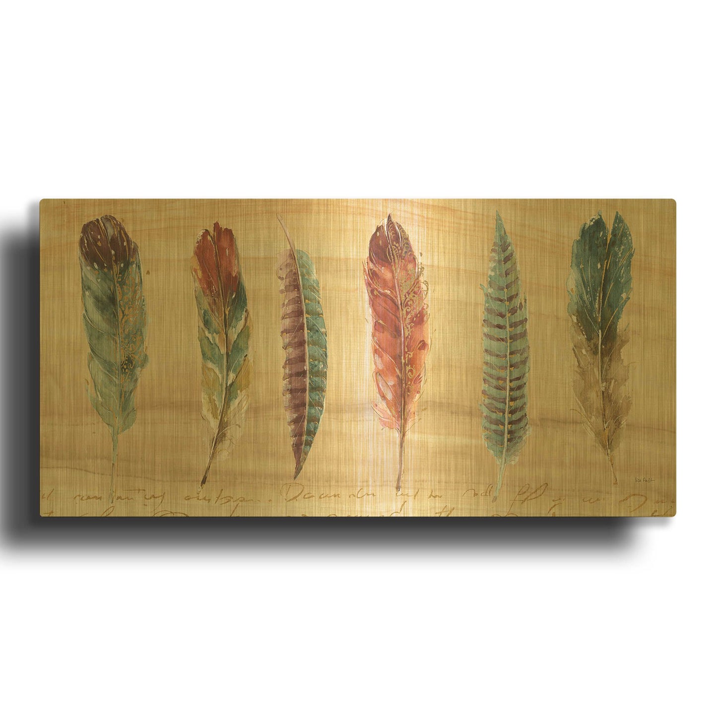 'Spiced Nature XII' By Lisa Audit Gold Metal Wall Art