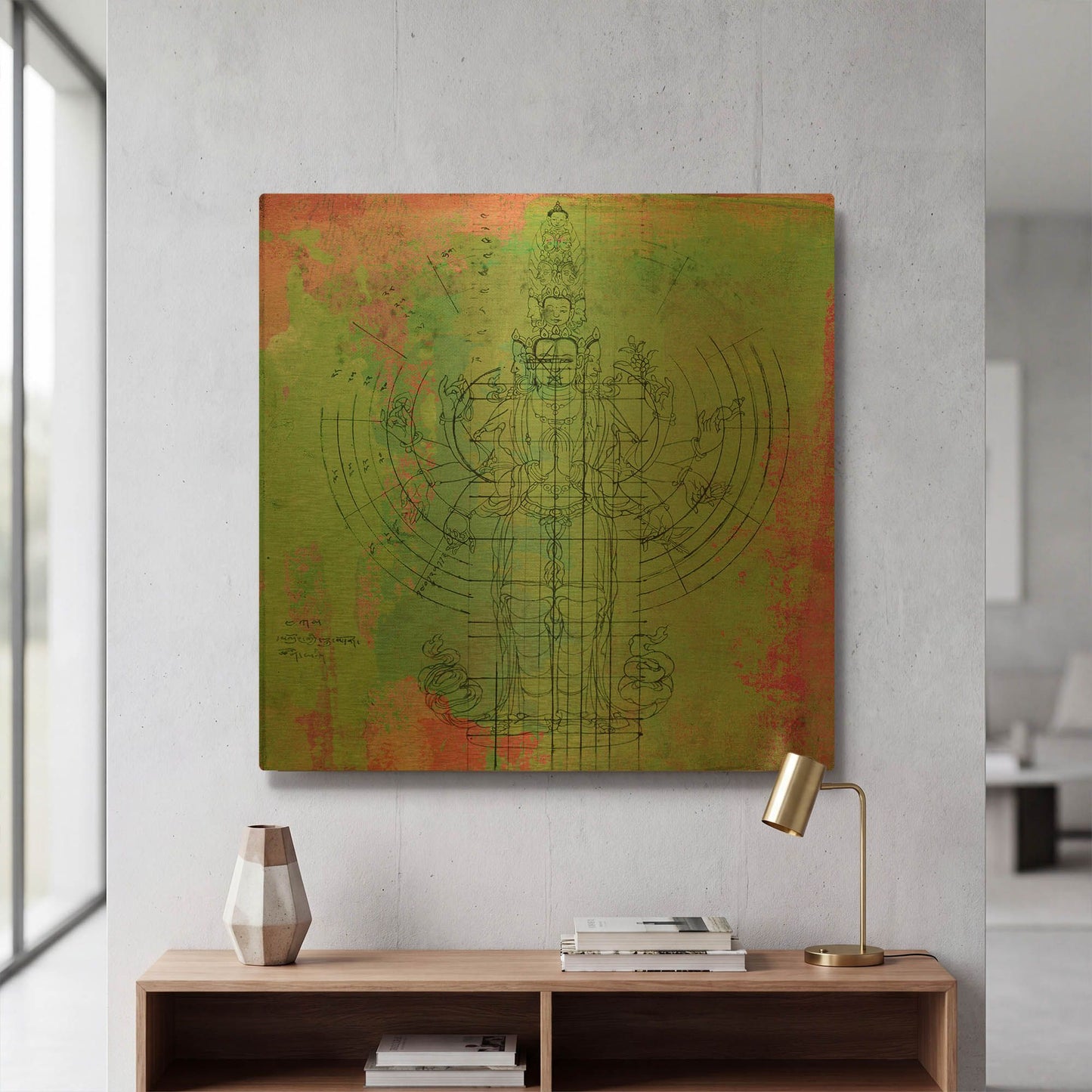'Oneness' By Elena Ray Gold Metal Wall Art