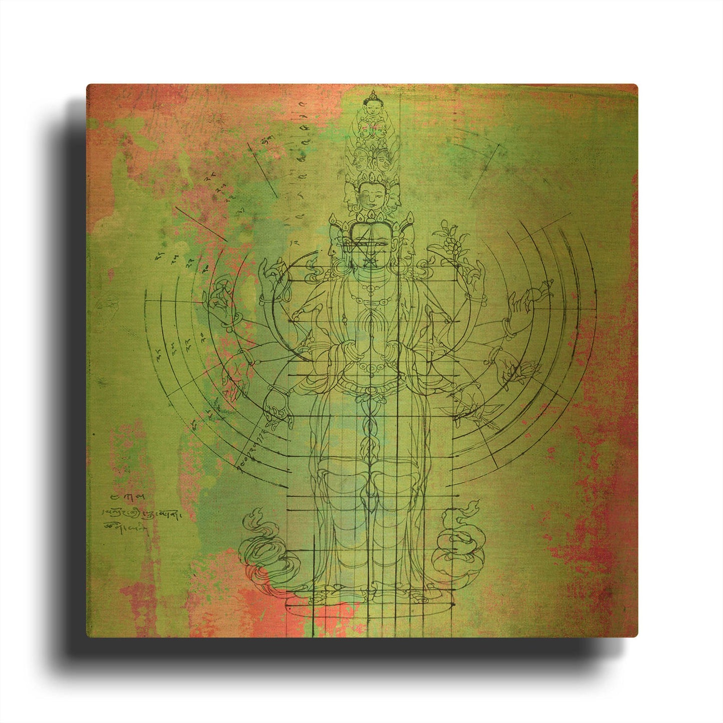 'Oneness' By Elena Ray Gold Metal Wall Art