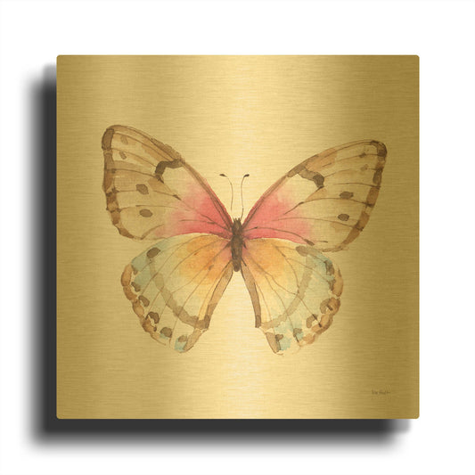 'Colorful Breeze XI' By Lisa Audit Gold Metal Wall Art
