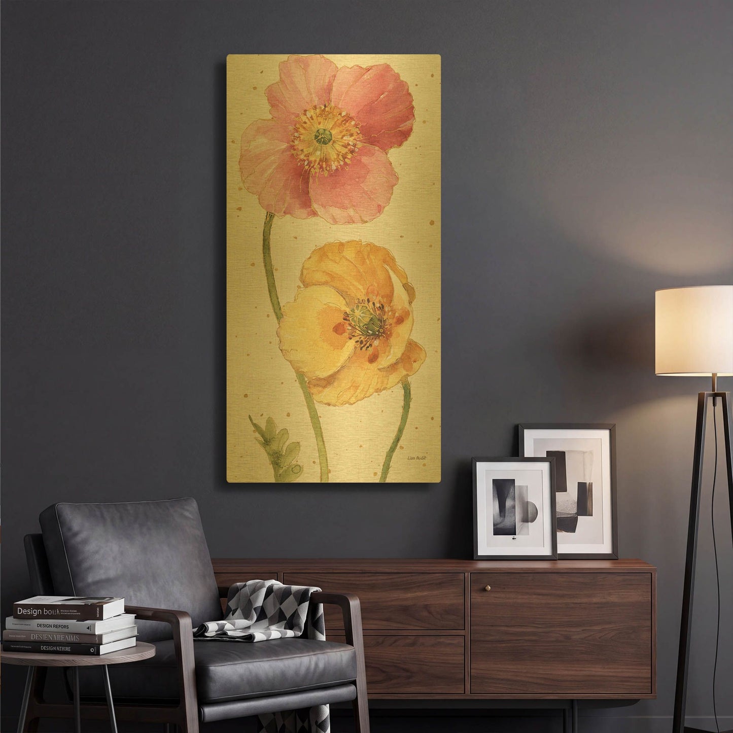 'Spring Softies IV' By Lisa Audit Gold Metal Wall Art