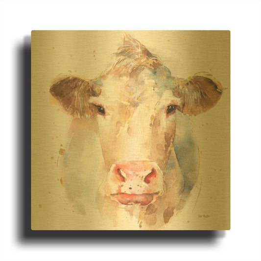 'Farm Friends II' By Lisa Audit Gold Metal Wall Art