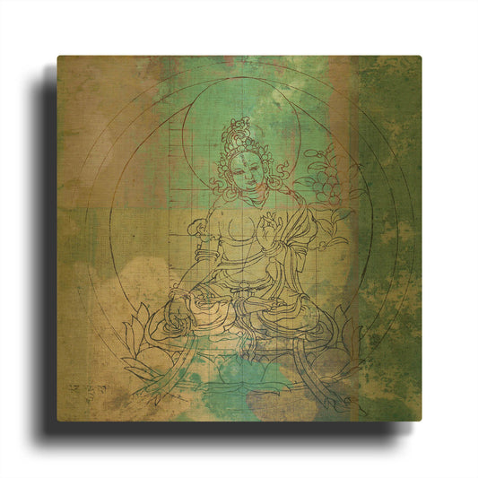 'Samadhi' By Elena Ray Gold Metal Wall Art
