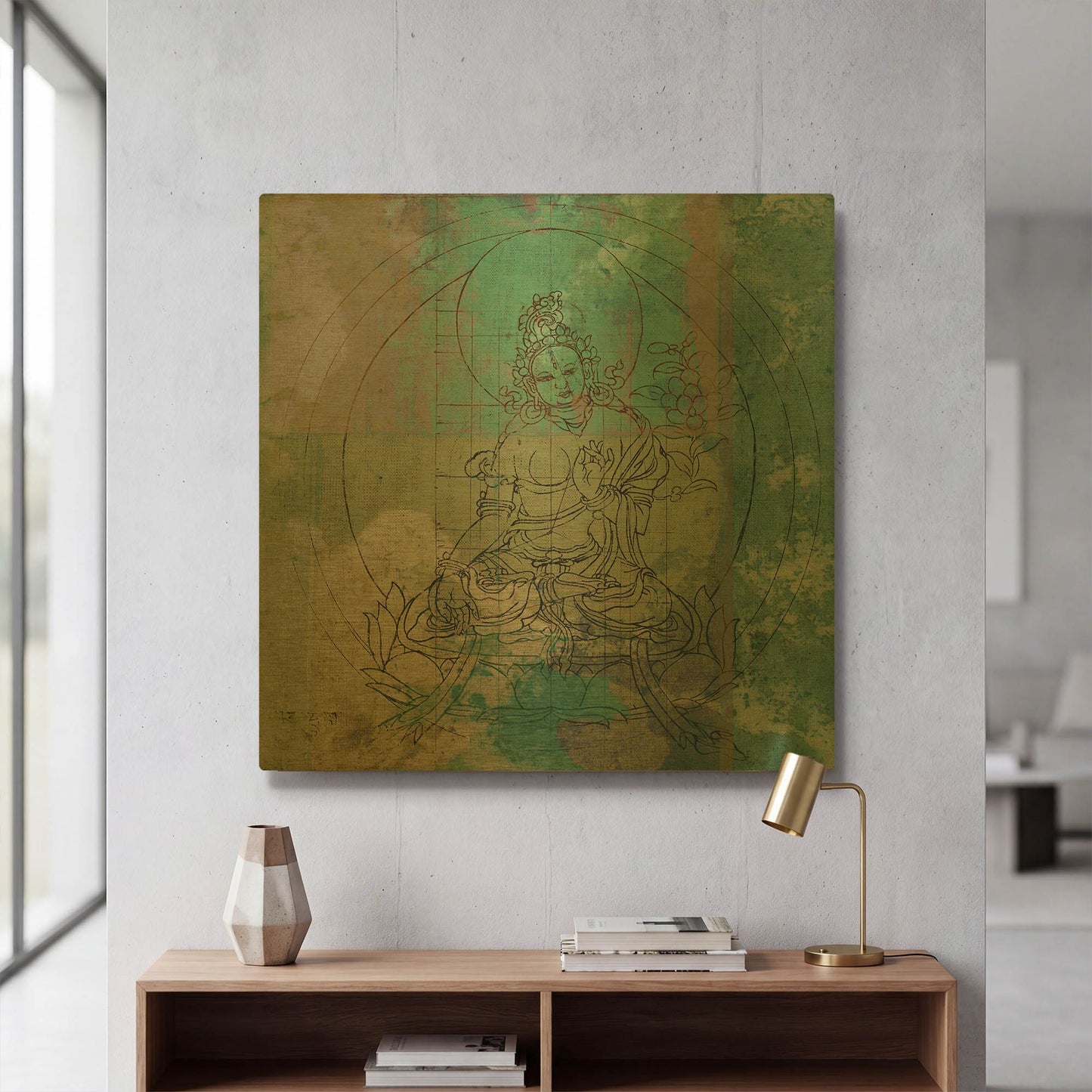'Samadhi' By Elena Ray Gold Metal Wall Art