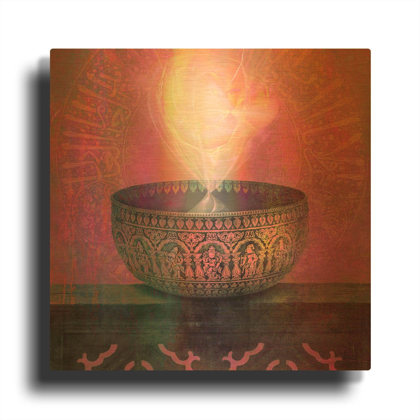 'Vessel of Light' By Elena Ray Gold Metal Wall Art